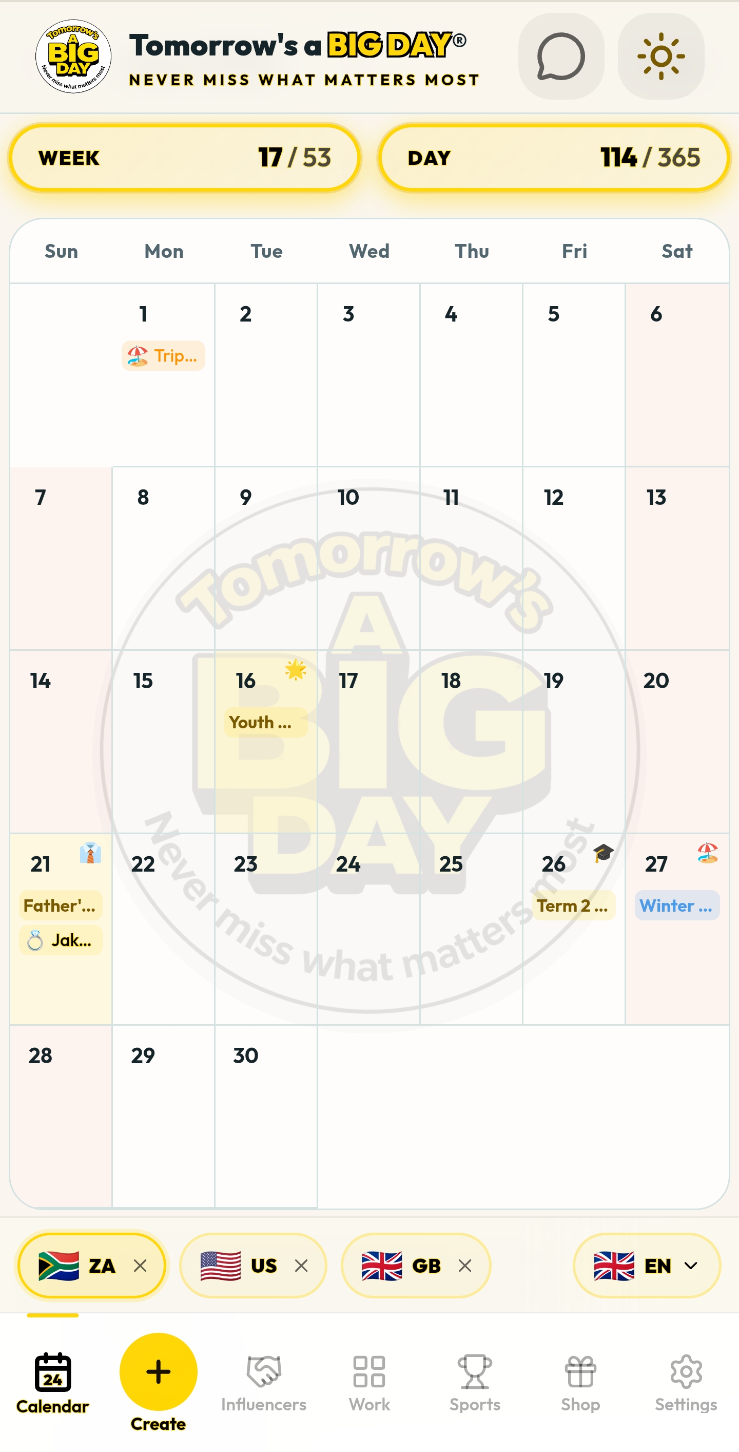 Tomorrow's a BIG DAY® — Events, Live GPS Tracking, SOS Panic & Stolen ...